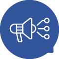 Marketing - Accent Blue Chat Bubble