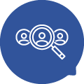 Recruitment - Accent Blue Chat Bubble